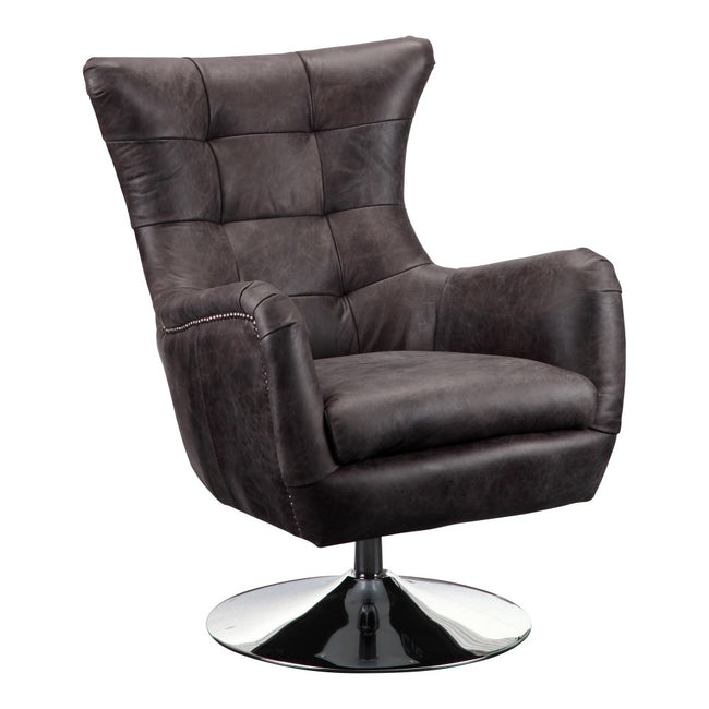 Apsley Leather Swivel Chair