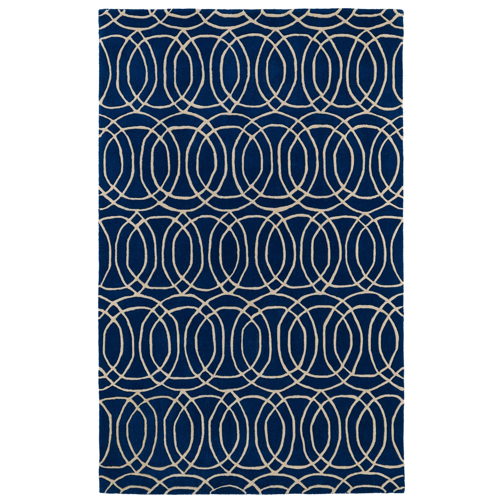 Revolution Hand Tufted Area Rug - 2' x 3', Navy, REV02