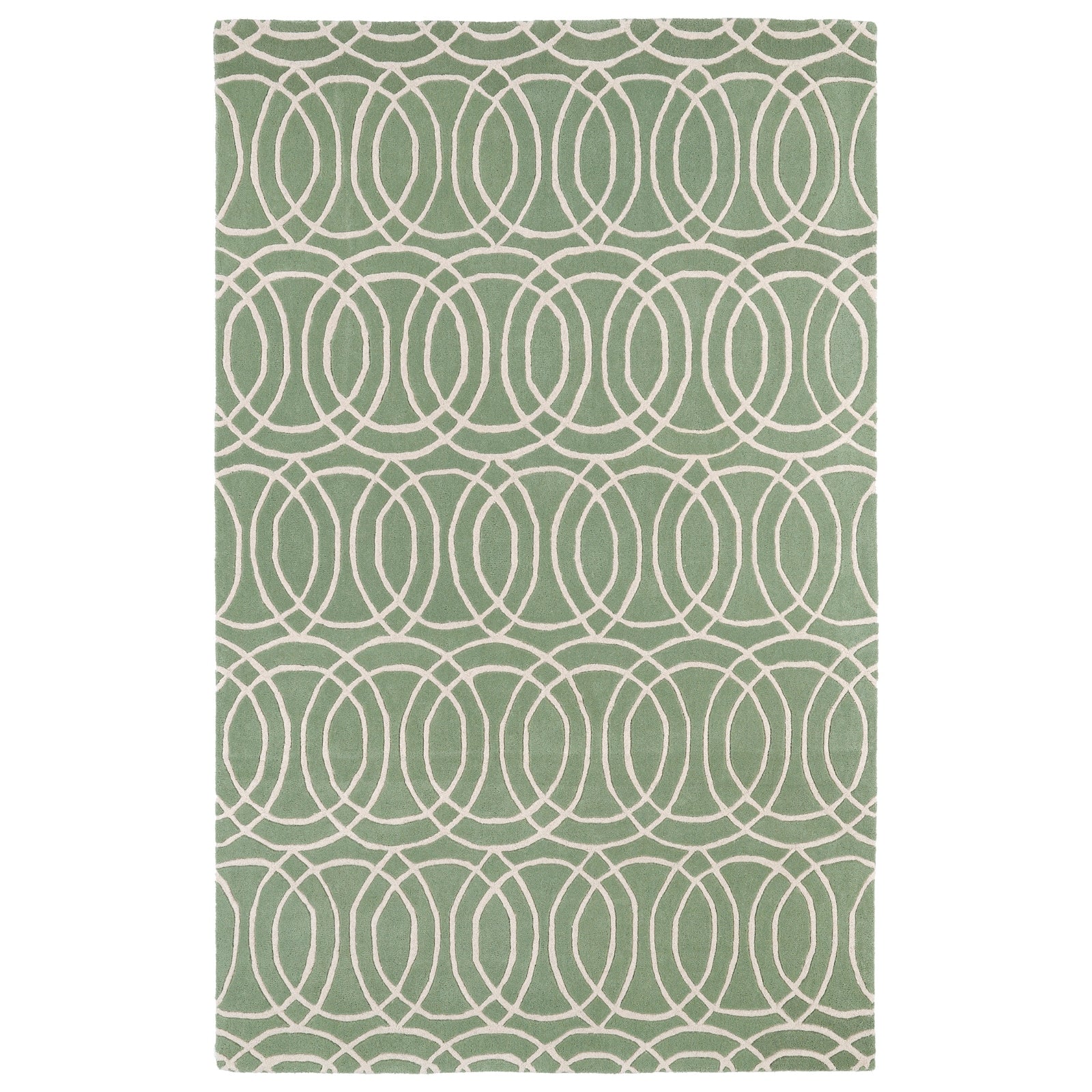 Revolution Hand Tufted Area Rug - 8' x 11', Mint, REV02