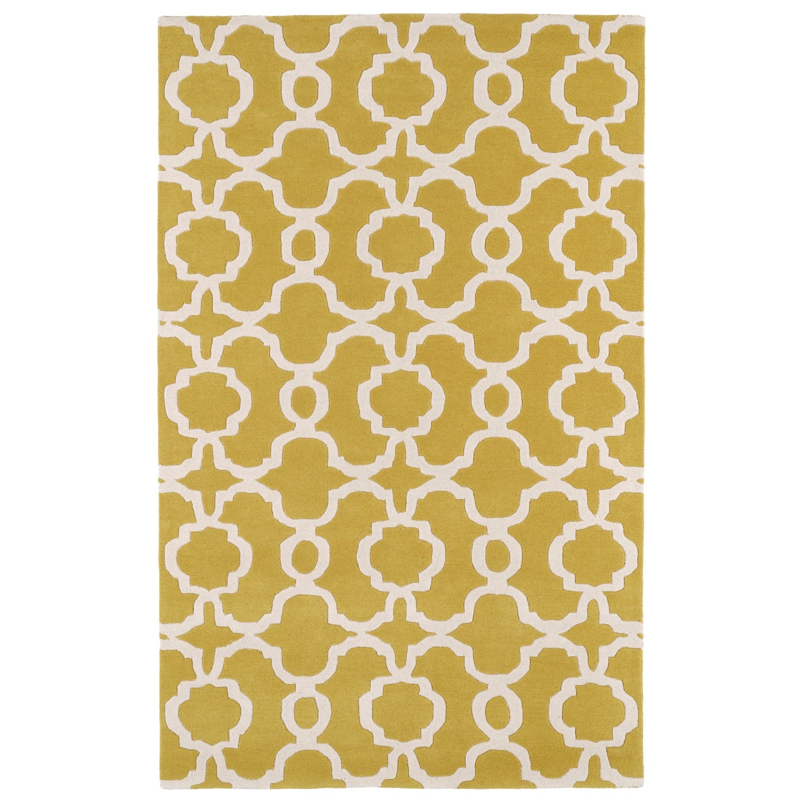 Revolution Hand Tufted Area Rug - 8' x 11', Yellow, REV03