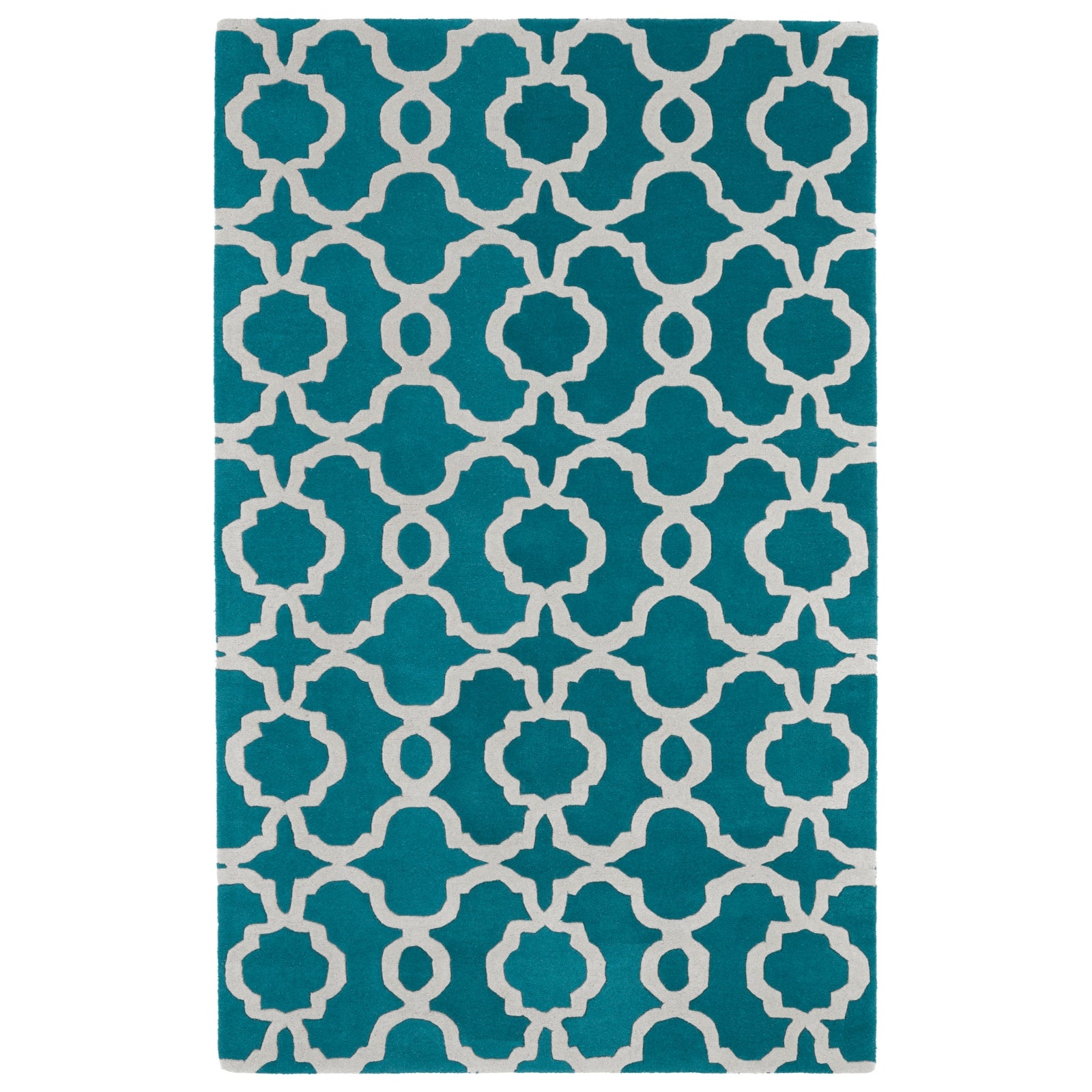 Revolution Hand Tufted Area Rug - 5' x 7'9", Teal, REV03