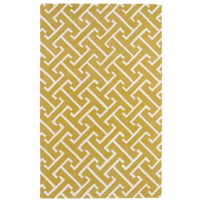 Revolution Hand Tufted Area Rug - 8' x 11', Yellow, REV04