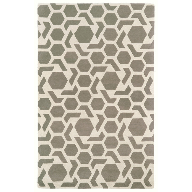 Revolution Hand Tufted Area Rug - 3' x 5', Gray, REV05