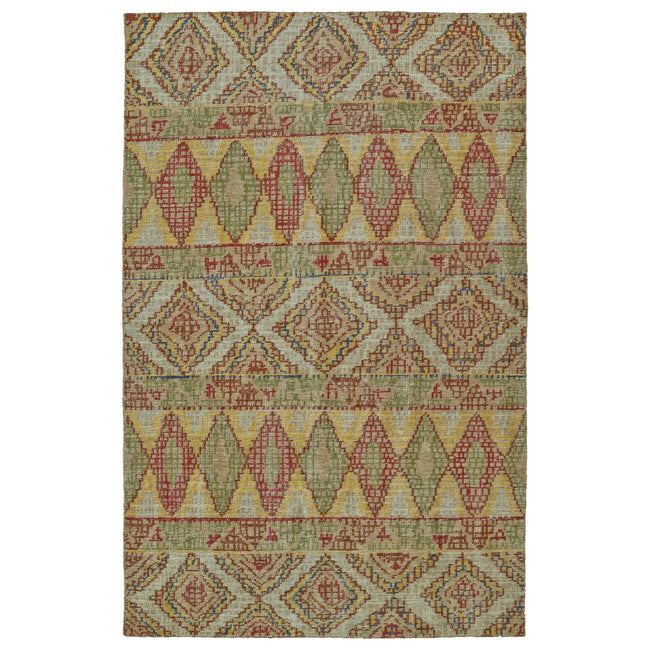 Relic Hand-Knotted Area Rug - 5'6" x 8'6", Multi-Colored, RLC05