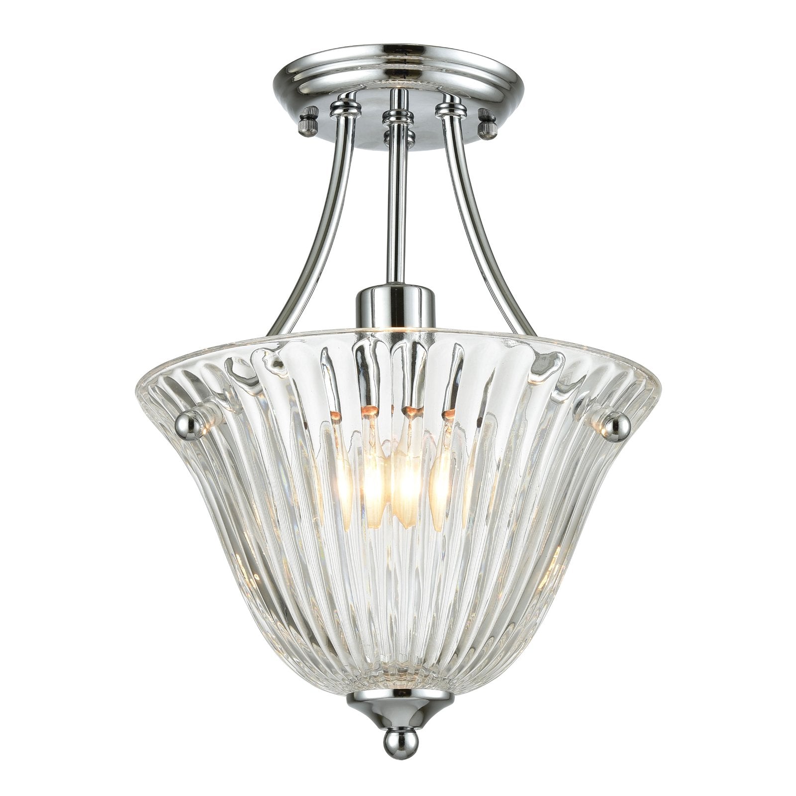 Springdale 10.25" W Jill Crystal LED Semi Flush Mount