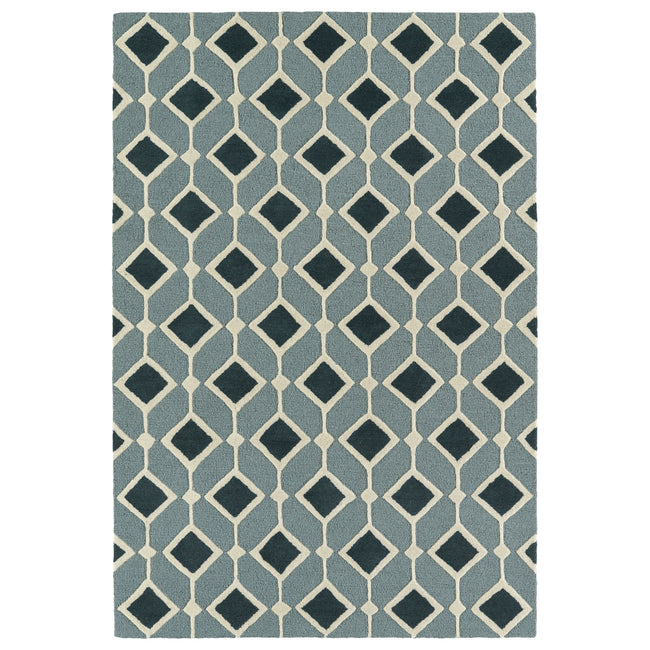 Spaces Hand Tufted Area Rug - 3' x 5', Blue, SPA05