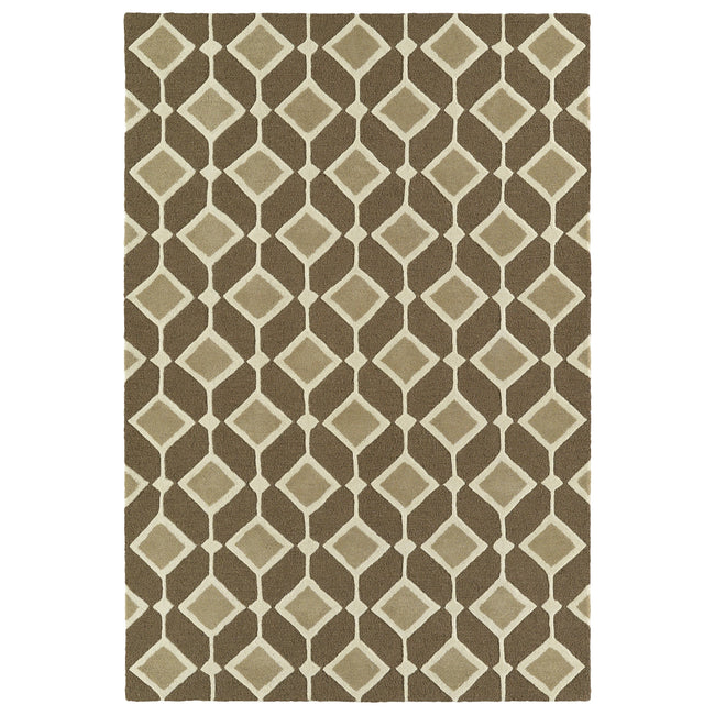 Spaces Hand Tufted Area Rug - 3' x 5', Brown, SPA05