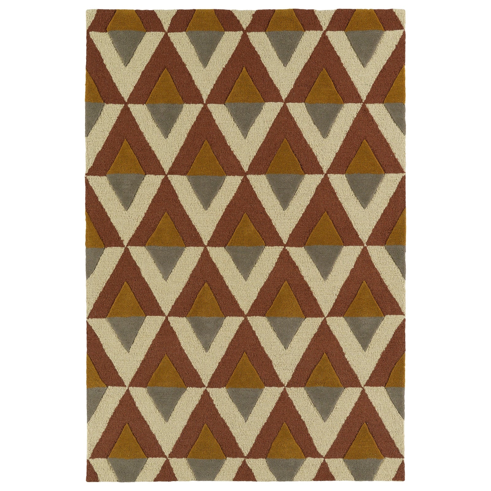 Spaces Hand Tufted Area Rug - 2' x 3', Brick, SPA06