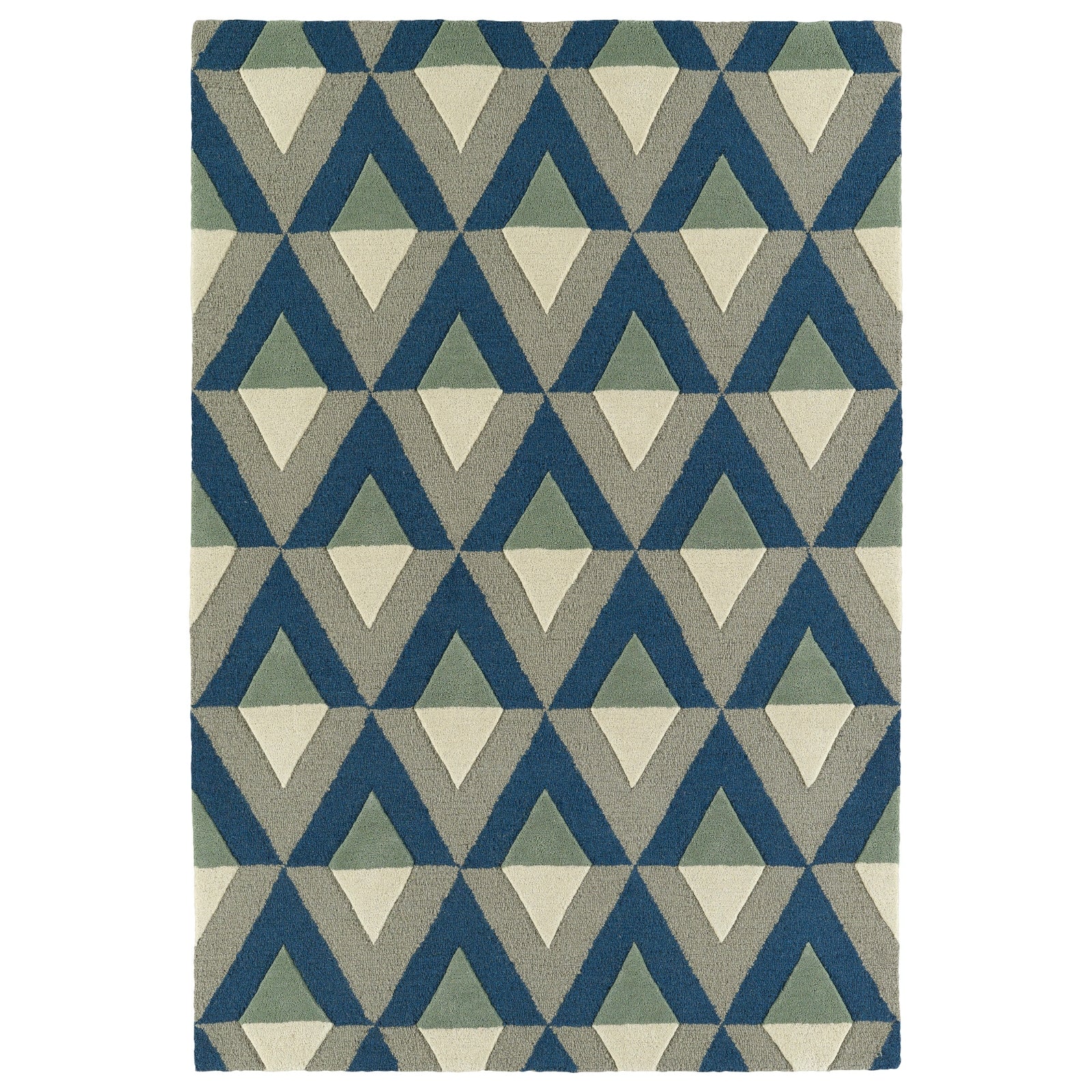 Spaces Hand Tufted Area Rug - 2' x 3', Blue, SPA06