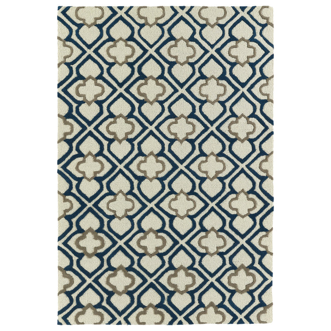 Spaces Hand Tufted Area Rug - 3' x 5', Navy, SPA07