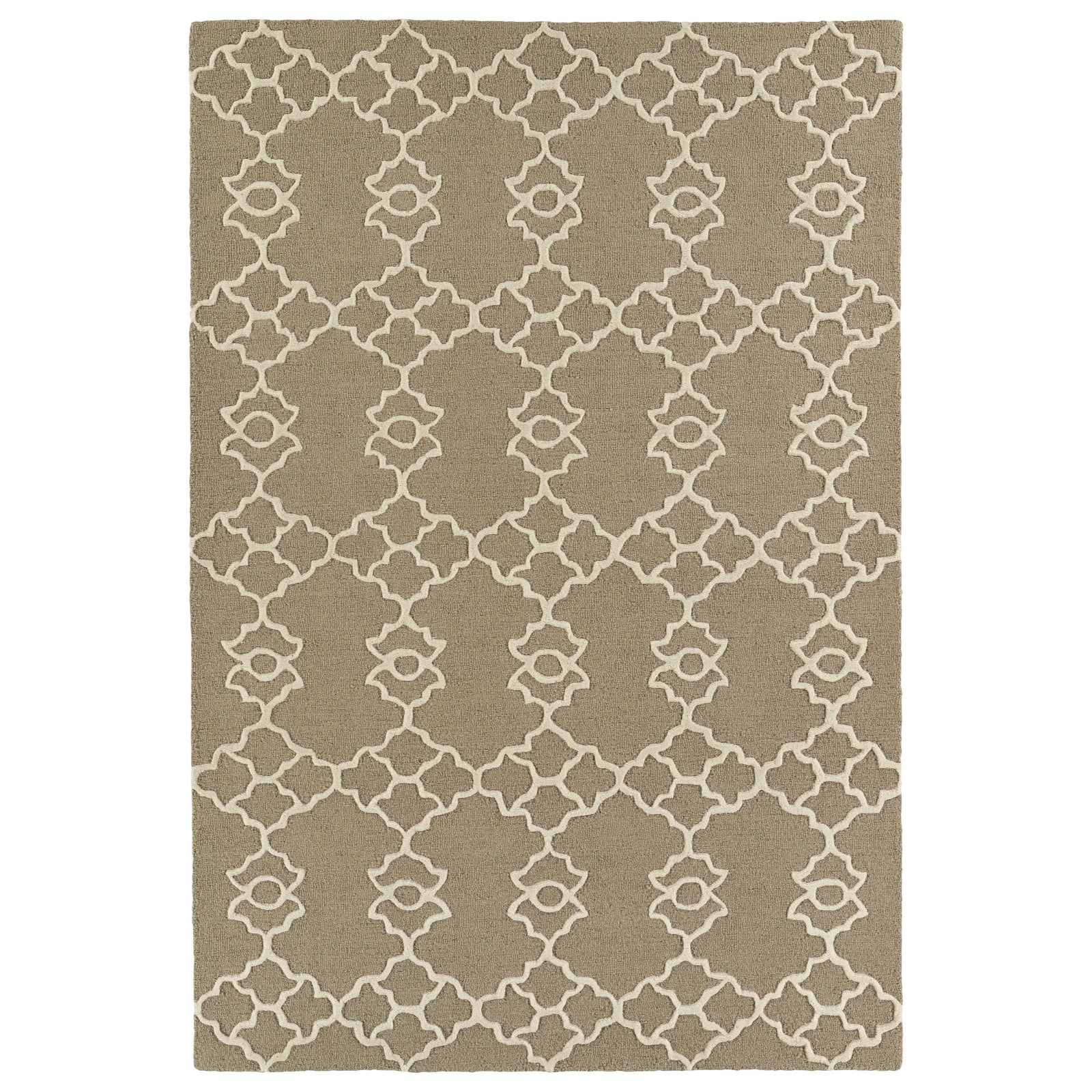 Spaces Hand Tufted Area Rug - 5' x 7', Light Brown, SPA08