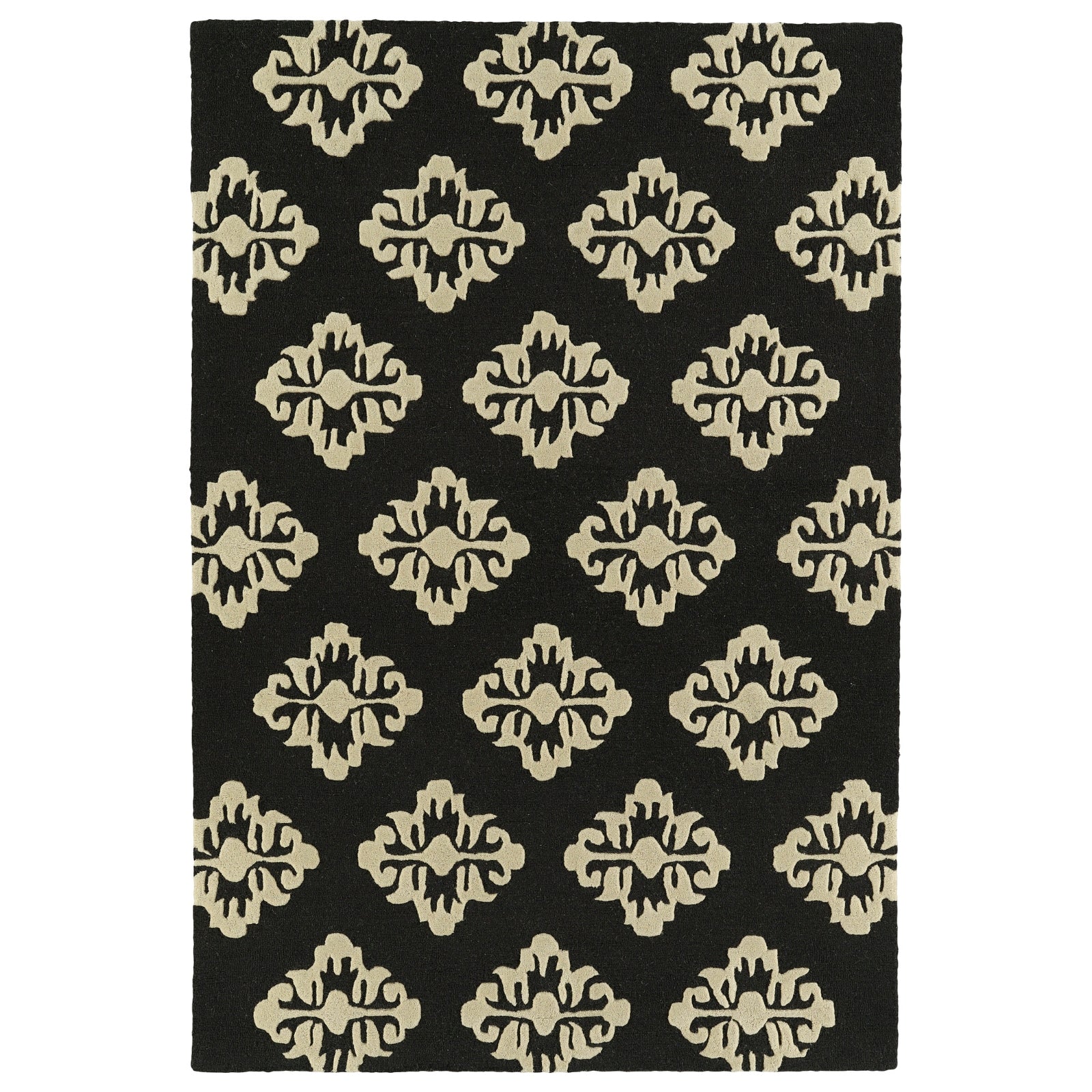 Spaces Hand Tufted Area Rug - 5' x 7', Black, SPA09