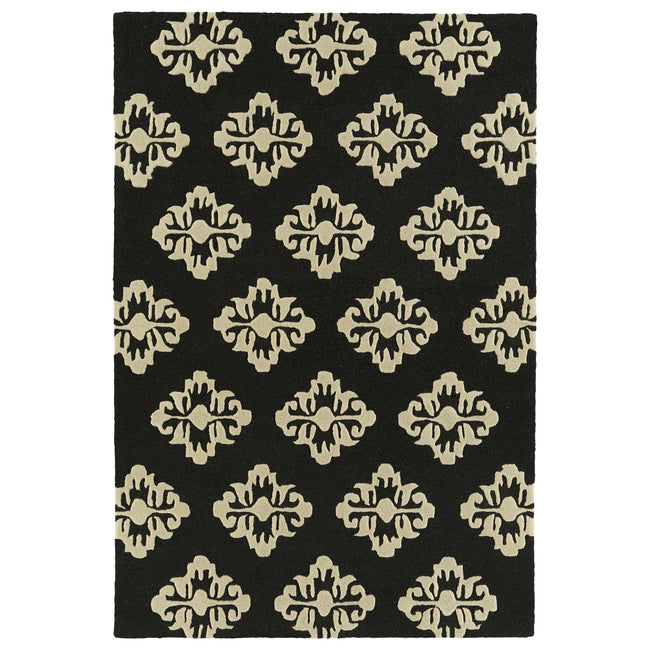 Spaces Hand Tufted Area Rug - 5' x 7', Black, SPA09