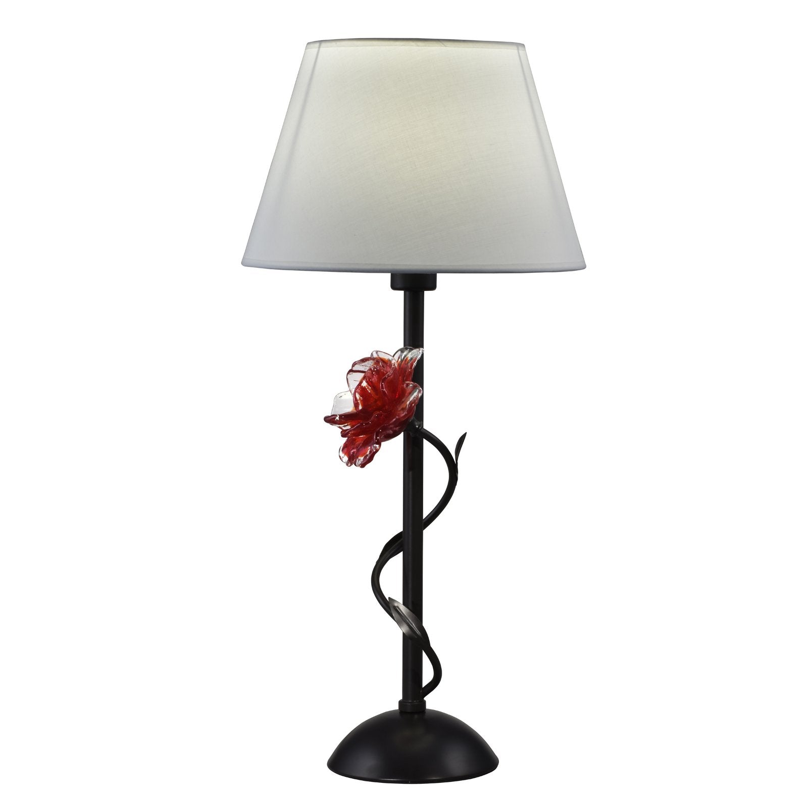 Springdale 26.5" H Rose Handcrafted Art Glass Table Lamp