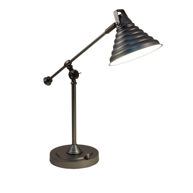 Springdale 21.5" H Cone LED Desk Lamp With USB Charger