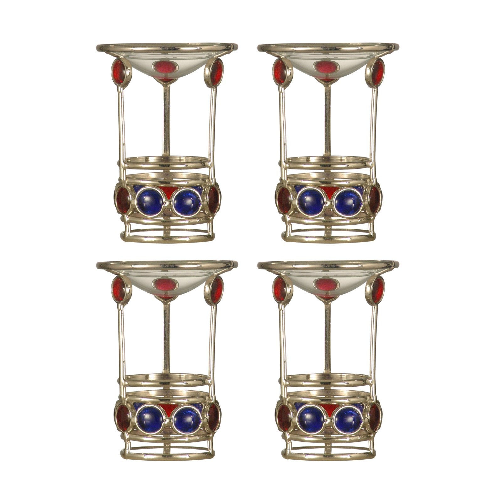 Springdale 5.25" H Gem 4-Piece Candle Holder Set (Candles Not Included)