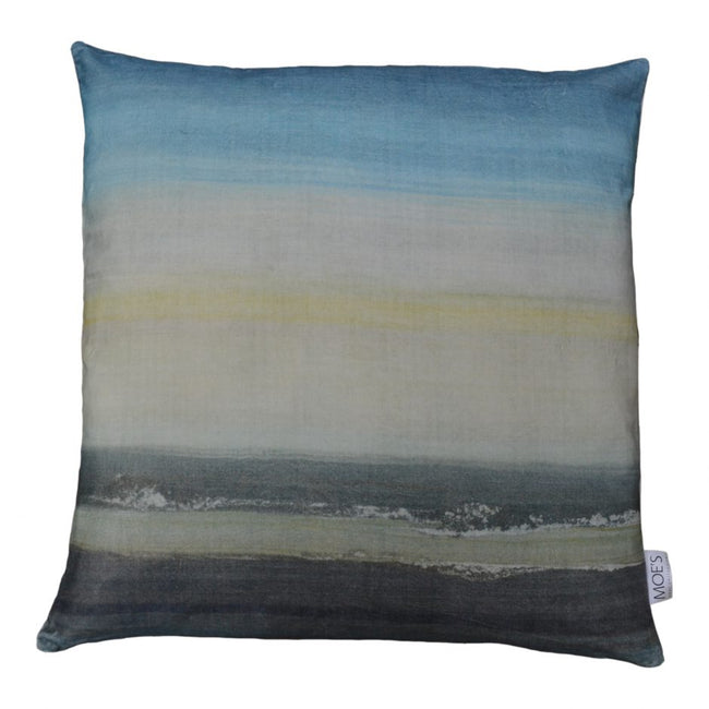 Sunrise Velvet Feather Cushion - 25"