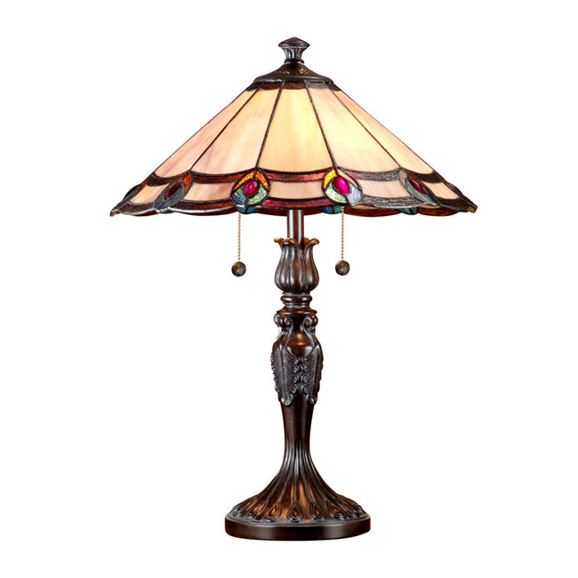 Springdale 22" H Aldridge Peacock Table Lamp