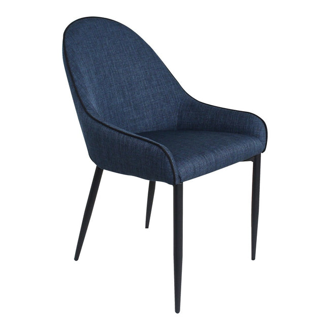 Lapis Dining Chair - Set of 2, Dark Blue