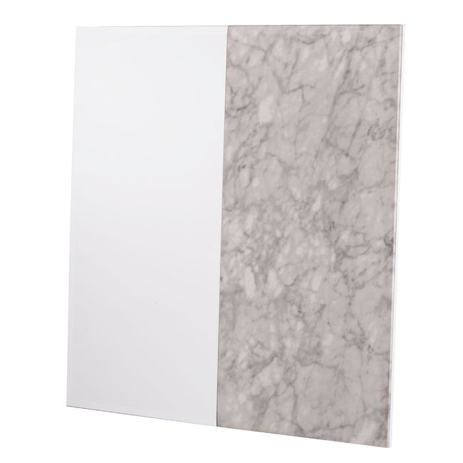 Bowers Square Decorative Miror - White