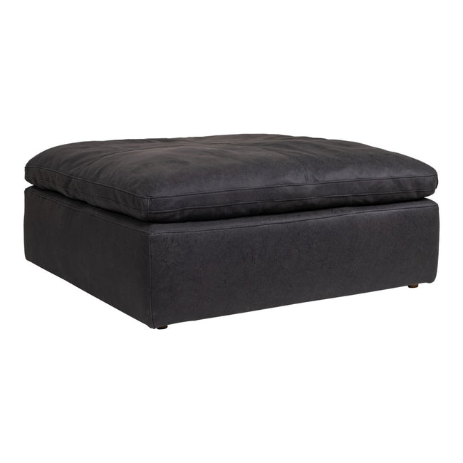 Clay Ottoman Nubuck Leather - Black