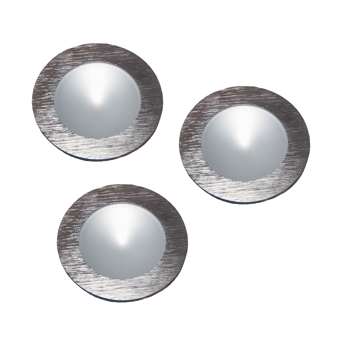 Ursa Collection Under Cabinet Lighting - Set of 3, Brushed Aluminum