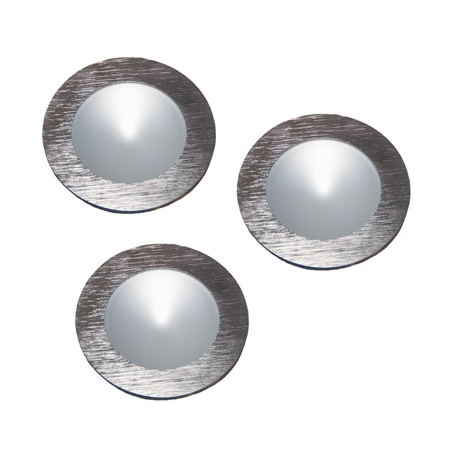 Ursa Collection Under Cabinet Lighting - Set of 3, Brushed Aluminum