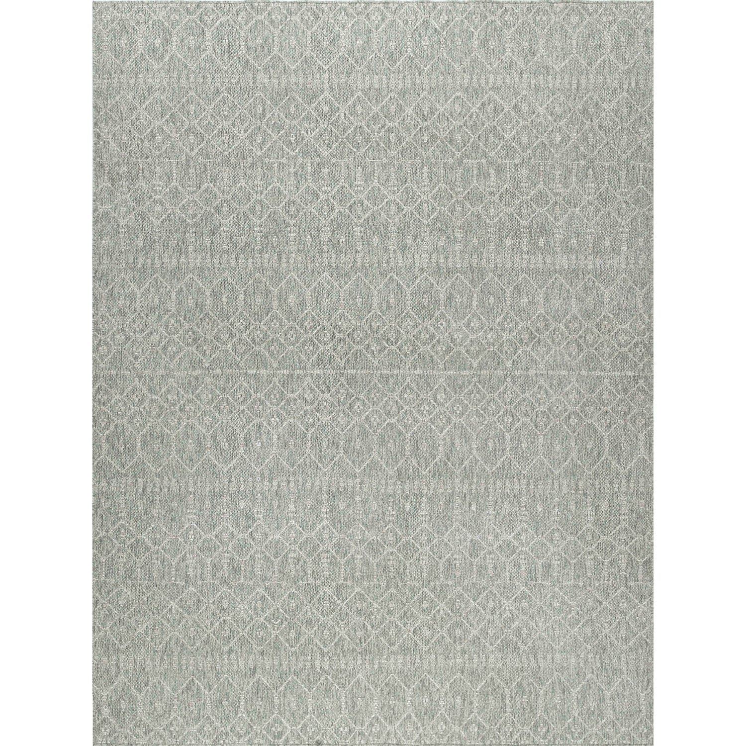 Elsa Modern Solid Gray Rectangle Area Rug  - 3'10" x 5'2"