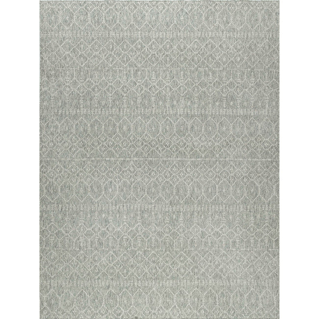 Elsa Modern Solid Gray Rectangle Area Rug  - 3'10" x 5'2"