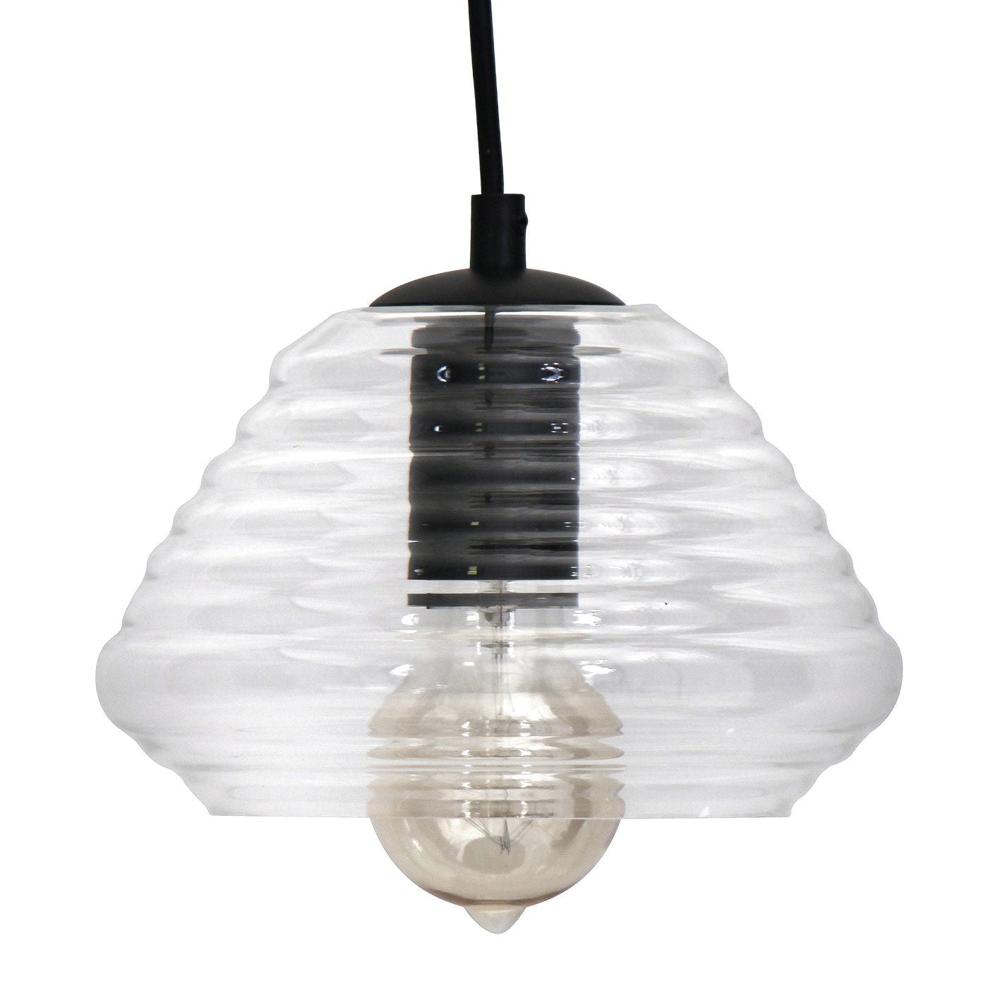 Torus Glass Industrial Pendant - 7.25", Triangle