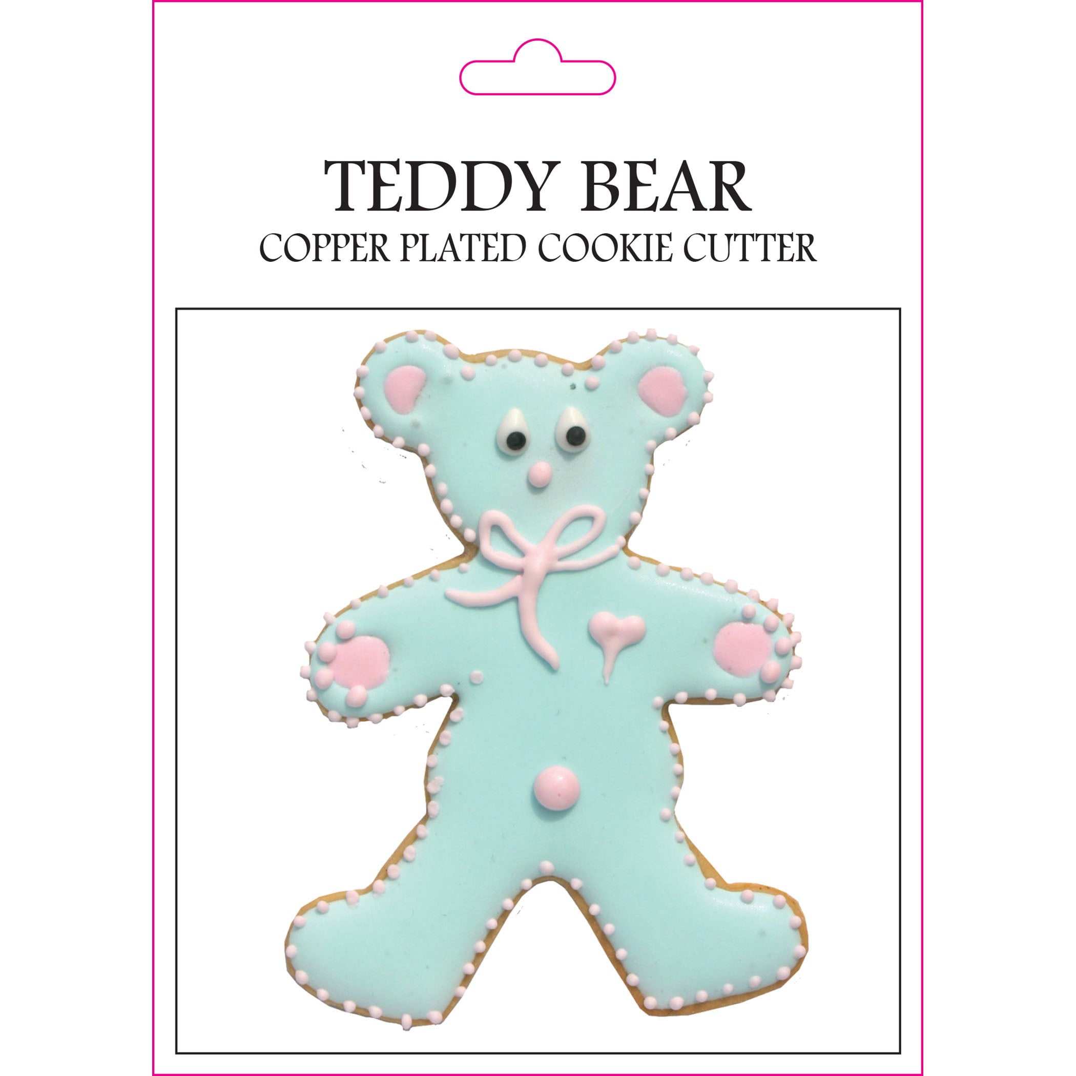 Teddy Bear Copper-Plated Cookie Cutters - Set of 6