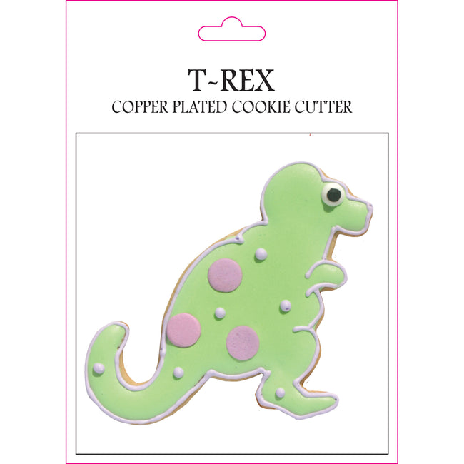 T-Rex Copper-Plated Cookie Cutters - Set of 6