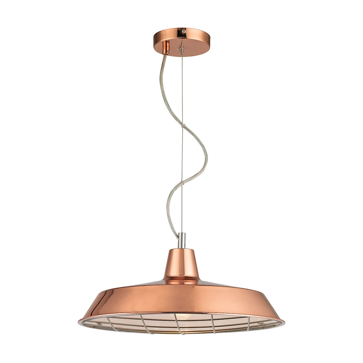 Ajax 1 Light Pendant - Copper