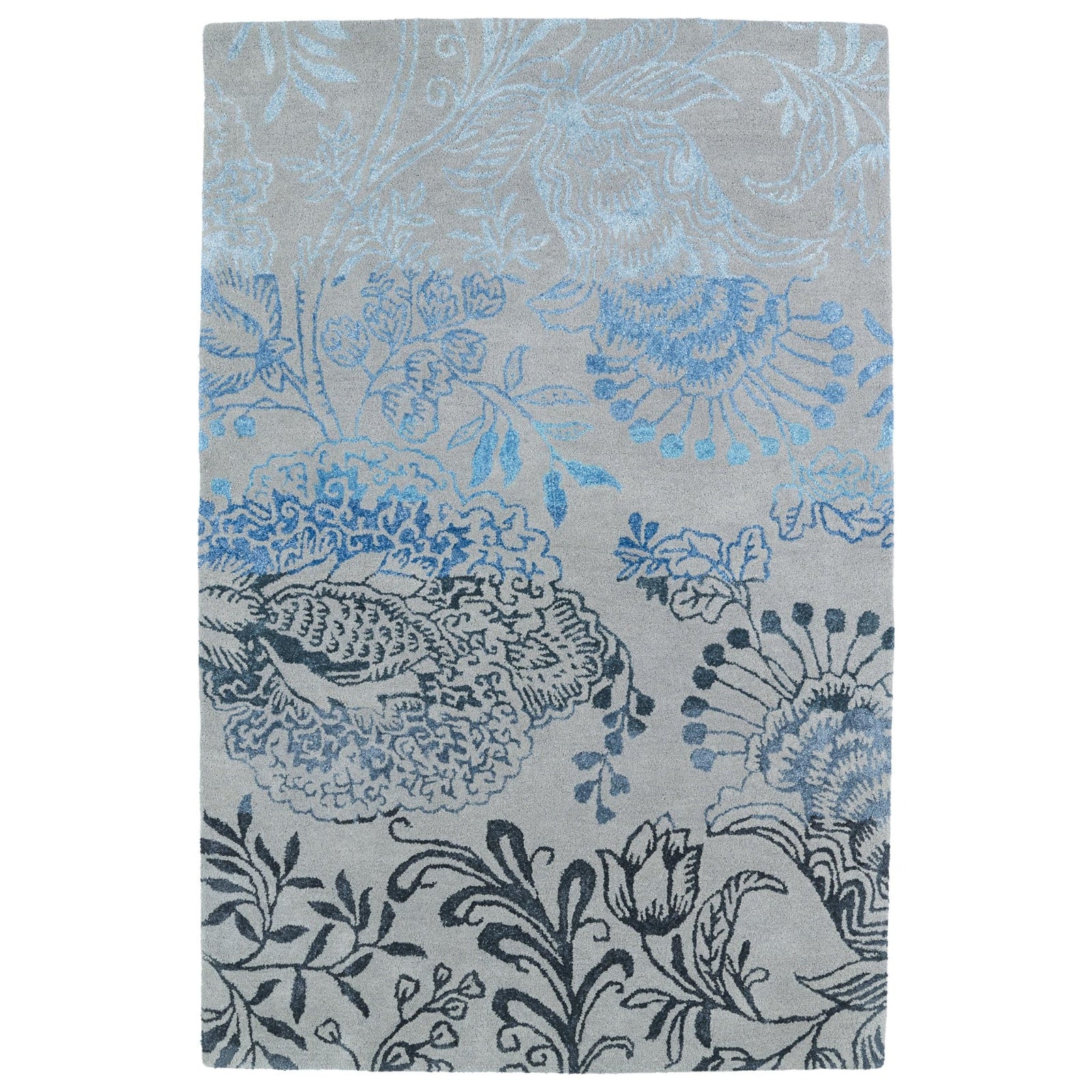 Divine Hand-Tufted Area Rug - 5' x 7'9", Ice, DIV02