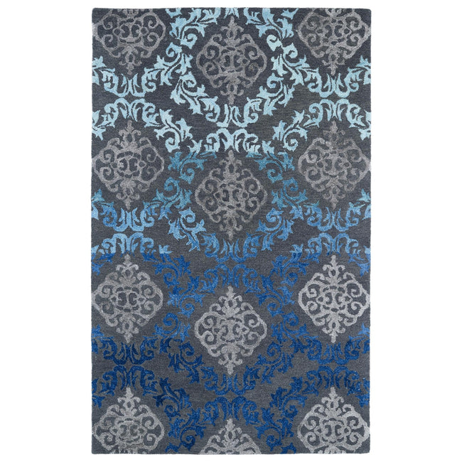 Divine Hand-Tufted Area Rug - 5' x 7'9", Ice, DIV04