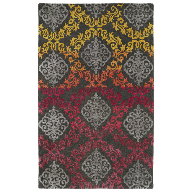 Divine Hand-Tufted Area Rug - 2' x 3', Fire, DIV04