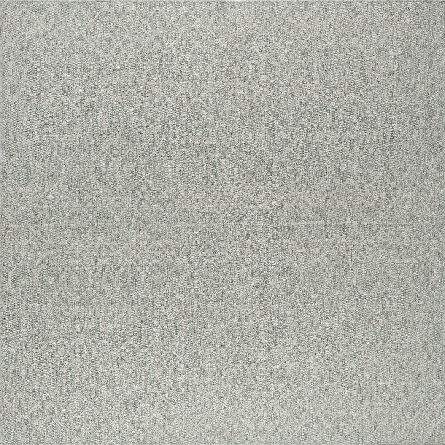 Elsa Modern Solid Gray Square Area Rug - 5'1" Square