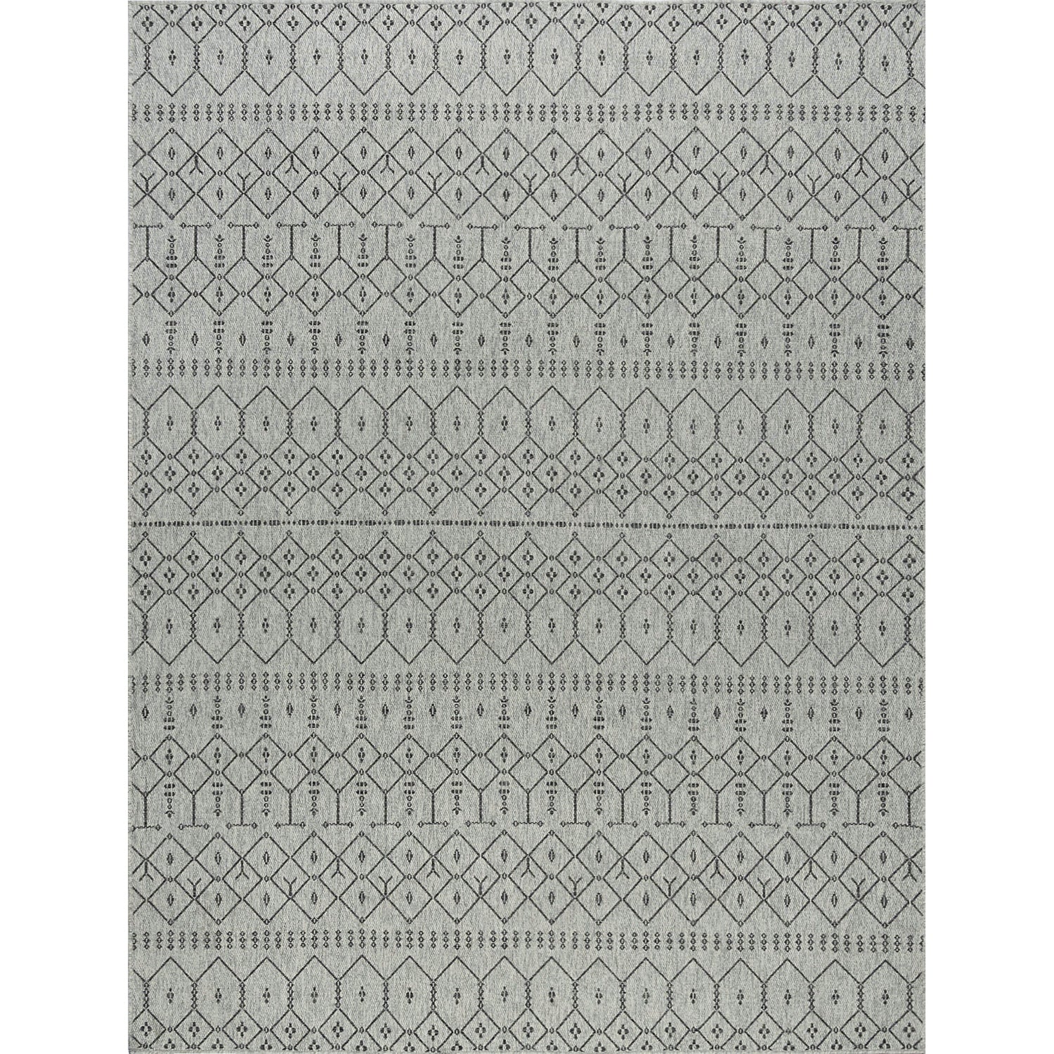 Elsa Modern Solid Charcoal Rectangle Area Rug  - 3'10" x 5'2"