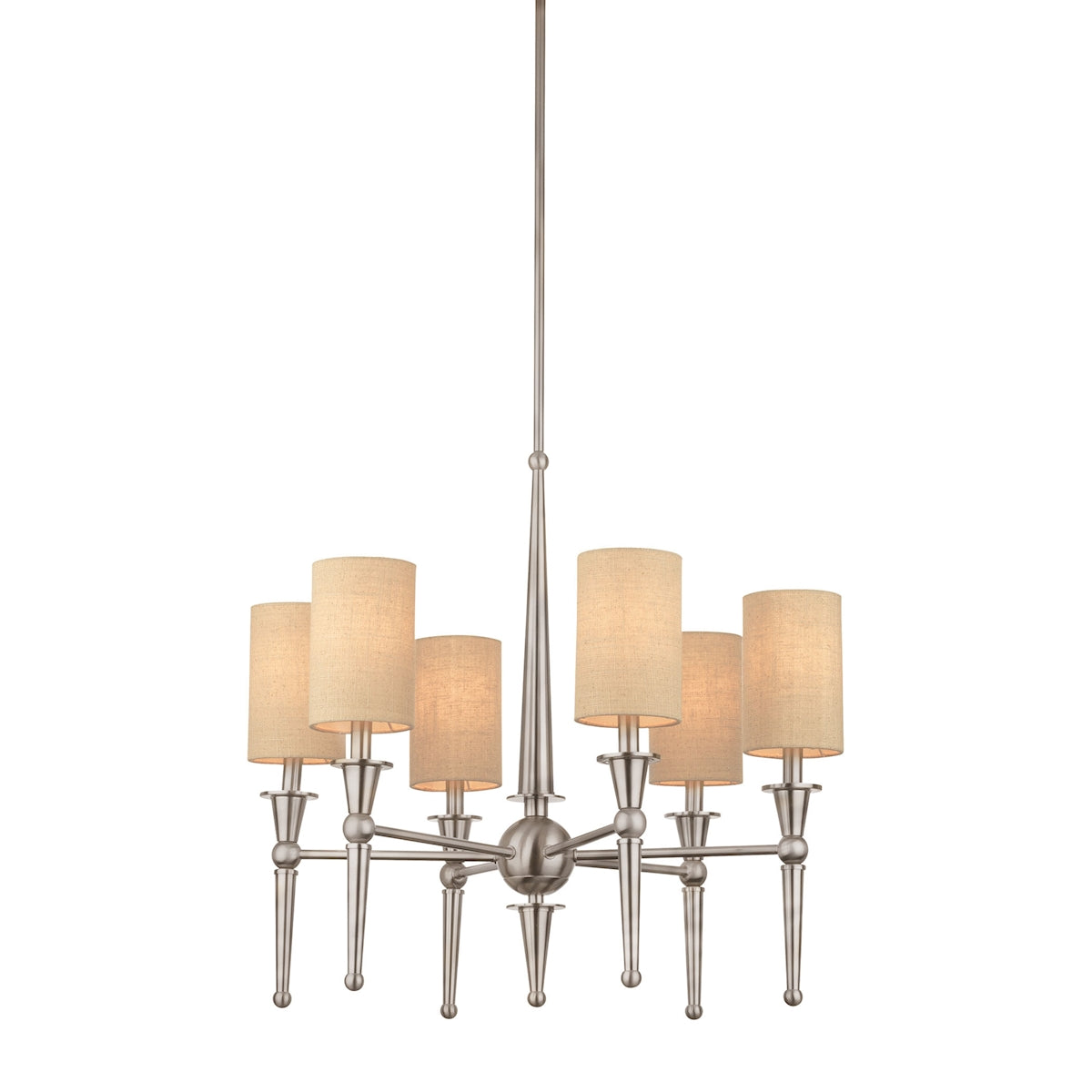 Allure 6-Light Chandelier - Brushed Nickel