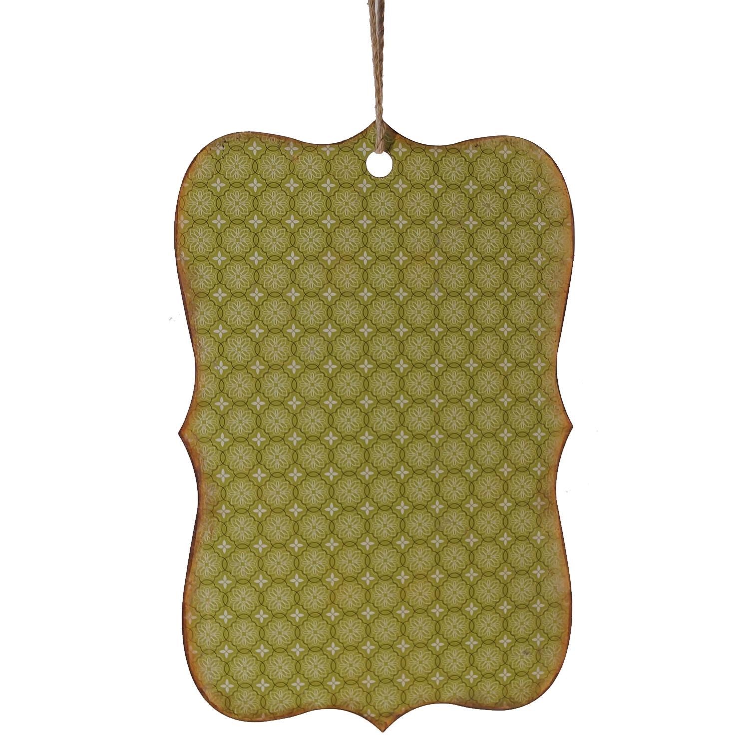 Metal Scalloped Magnet Board - Green