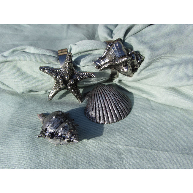 Seashell Napkin Rings - Set of 4