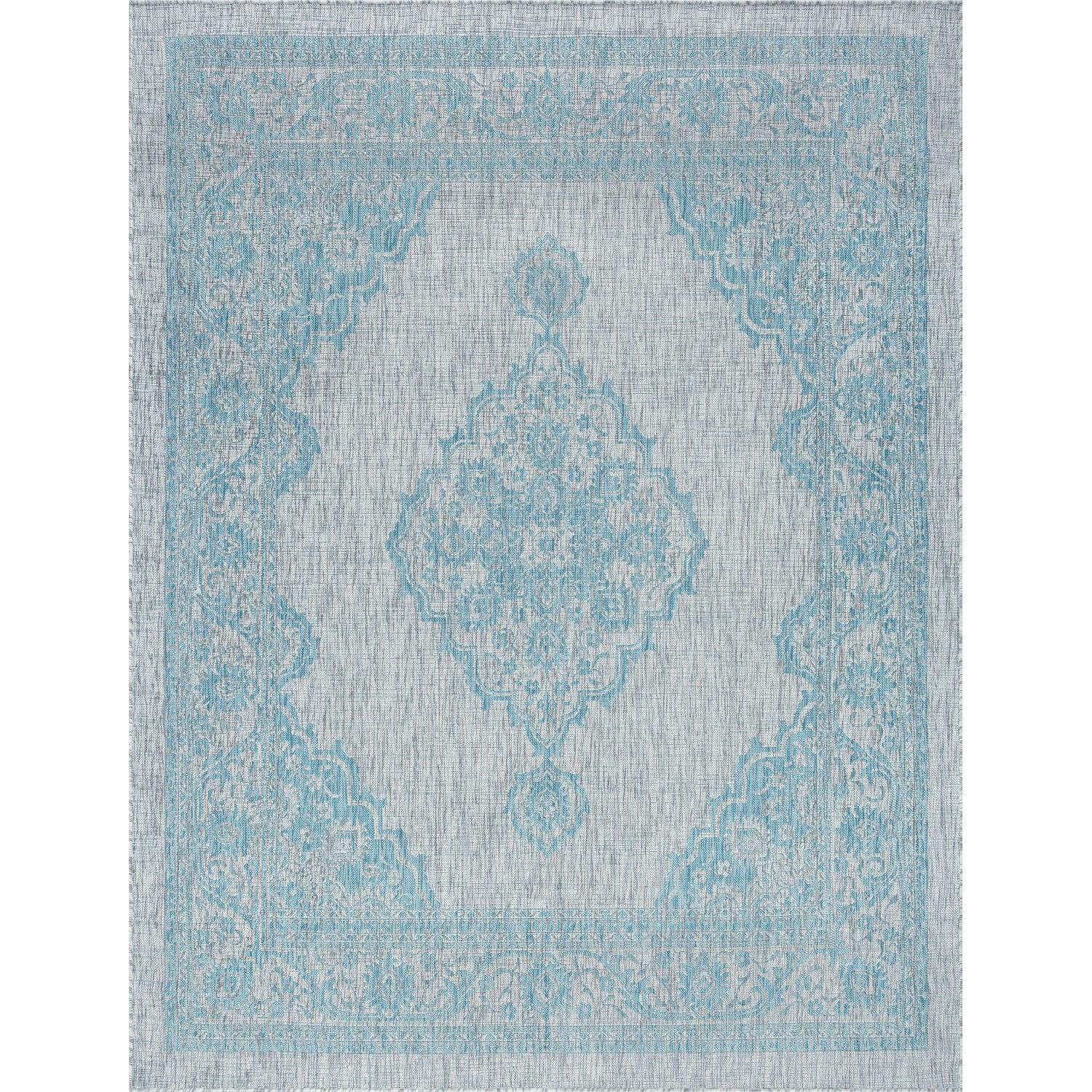 Devie Traditional Medallion Cream Rectangle Area Rug  - 3'11" x 5'3"