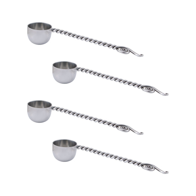 Coffee Scoop F - Polished - Set of 4