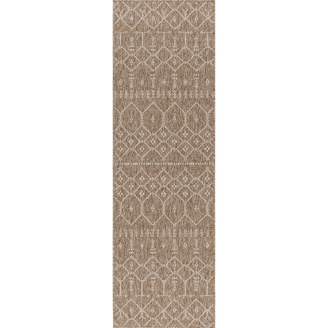 Elsa Modern Solid Taupe Runner Rug  - 2'2" x 7'3"