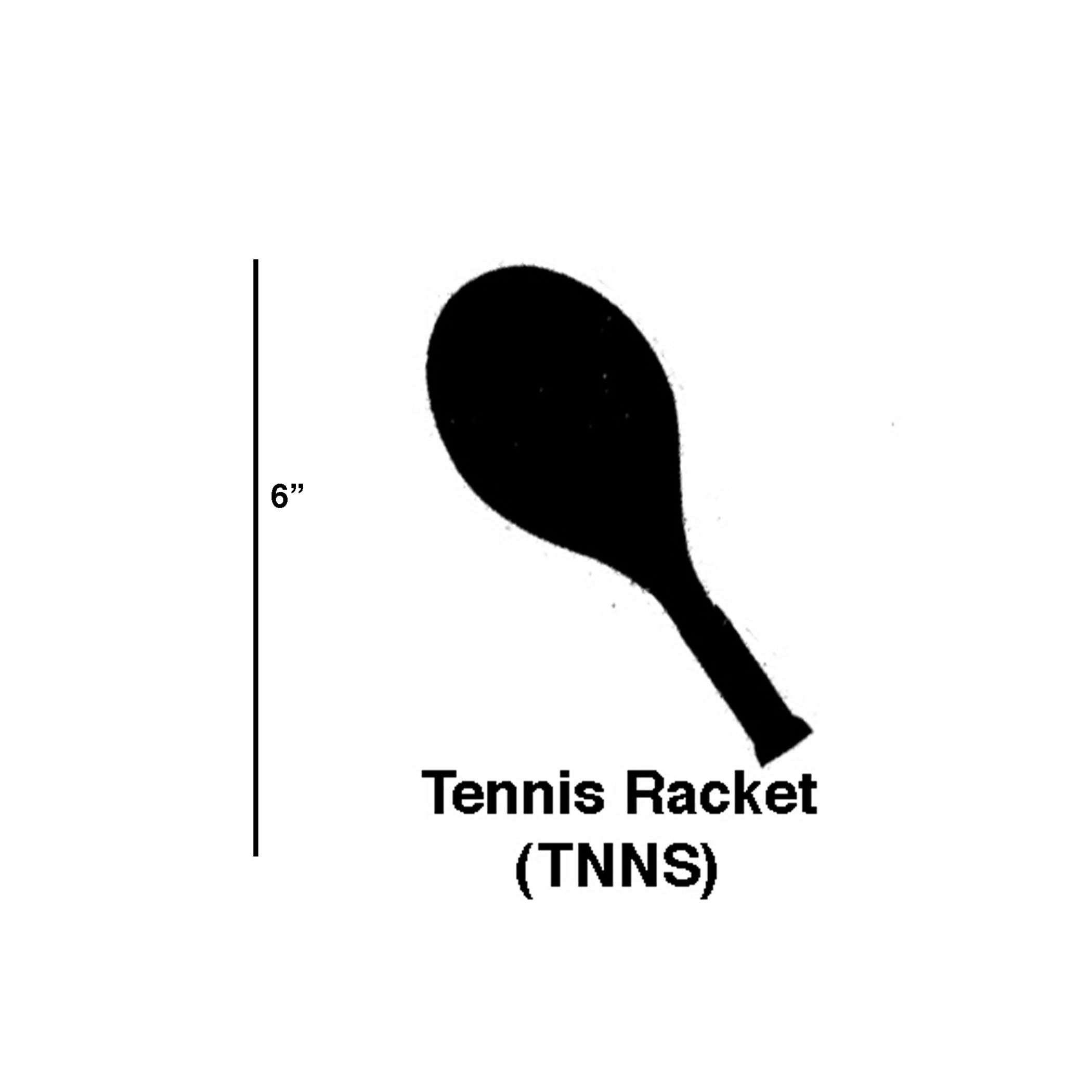 Tennis Racket Cookie Cutters - Set of 6