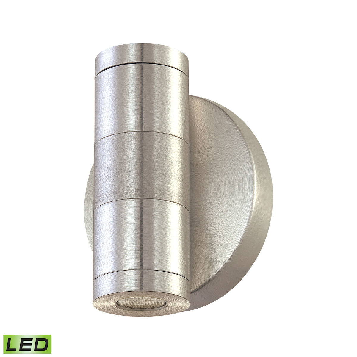 Magnum Grande Led Wall Surface Accent Cylinder Brushed Aluminum