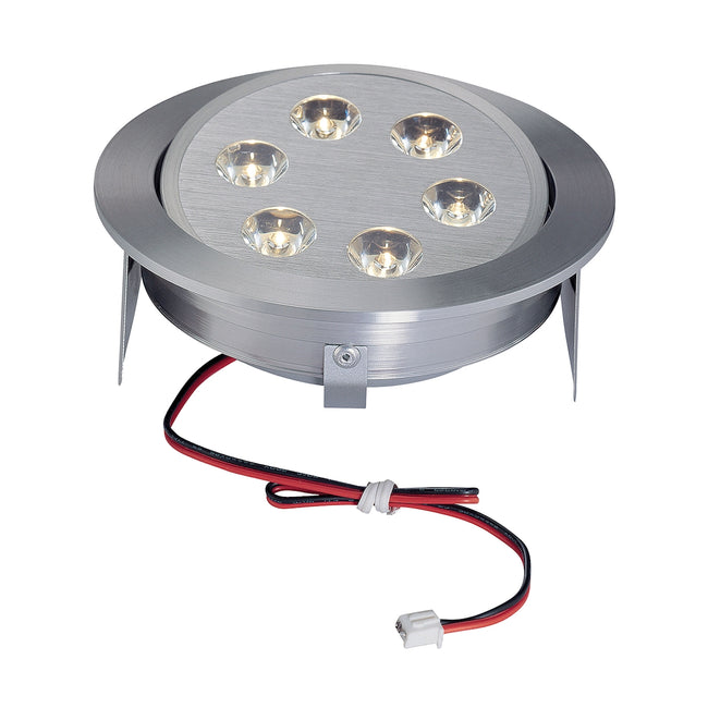 Wle223C32K-0-98 - Tiro6 6-Light Directional Led Downlight W/Source. Clear Lens/Brushed Aluminum