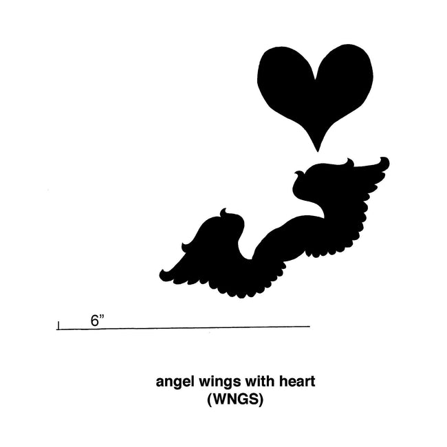 Angel Wings withHeart Cookie Cutters - Set of 6